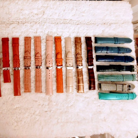 Authentic Michele Watch Band Lot of 20 Plus Unbranded Bands 36-Good Quality! - Picture 14 of 14